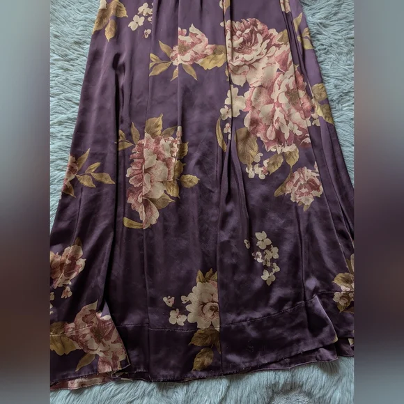 Free People Botanical Maxi Dress in Wine Combo - Picture 7 of 16